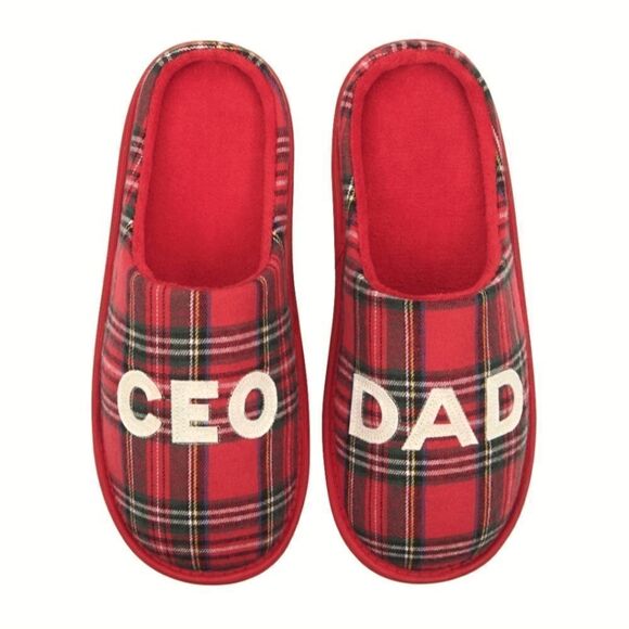 NWT Bergman Kelly Mens CEO DAD Scuff Slippers (USCompany) Men's Size 11-12 - Picture 1 of 4
